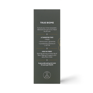 side of Ancient + Brave 'True Biome' sachet packaging on a white background